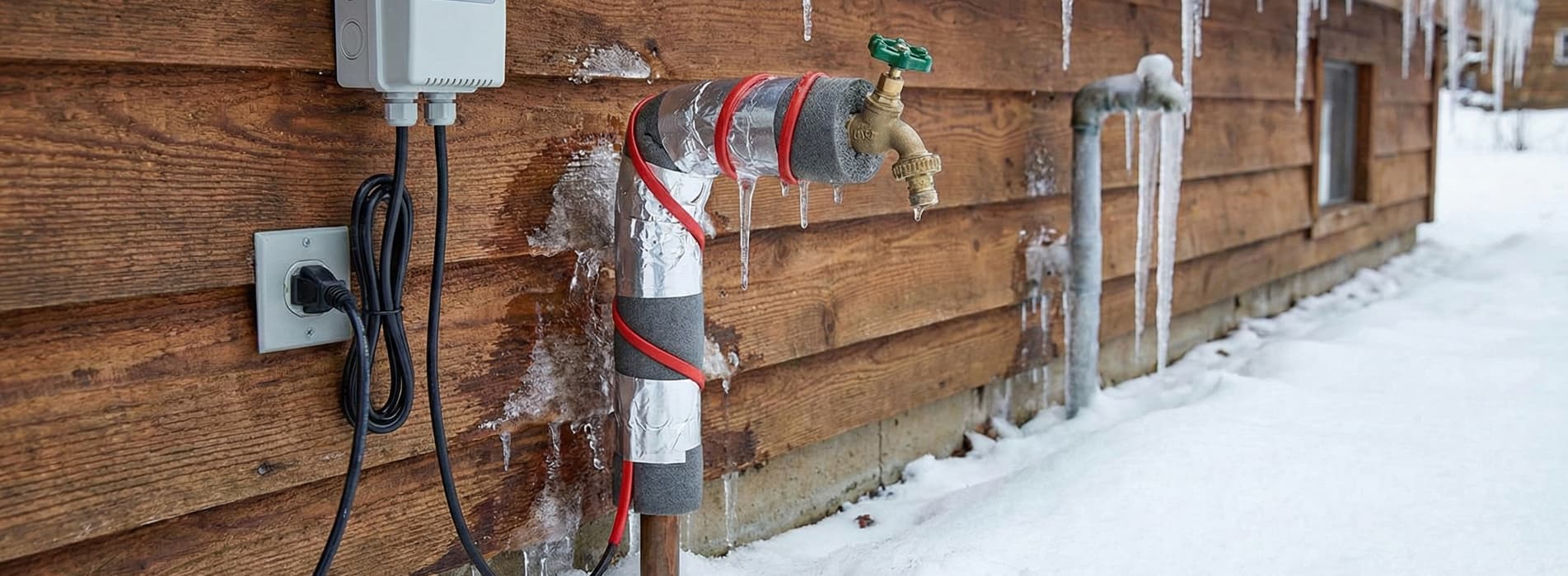 Câble chauffant antigel pour tuyaux